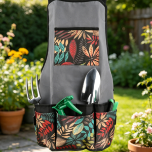 Garden Work Apron with Pockets, Adjustable Oxford Tool Apron