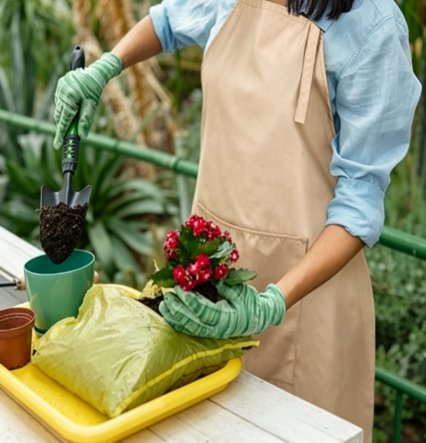 Waterproof Garden Apron Set with Pocket