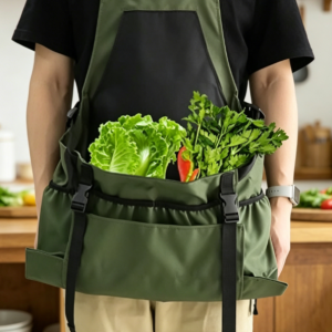 Fruit Picking Apron Bag with Quick-Release Harvest Pocket