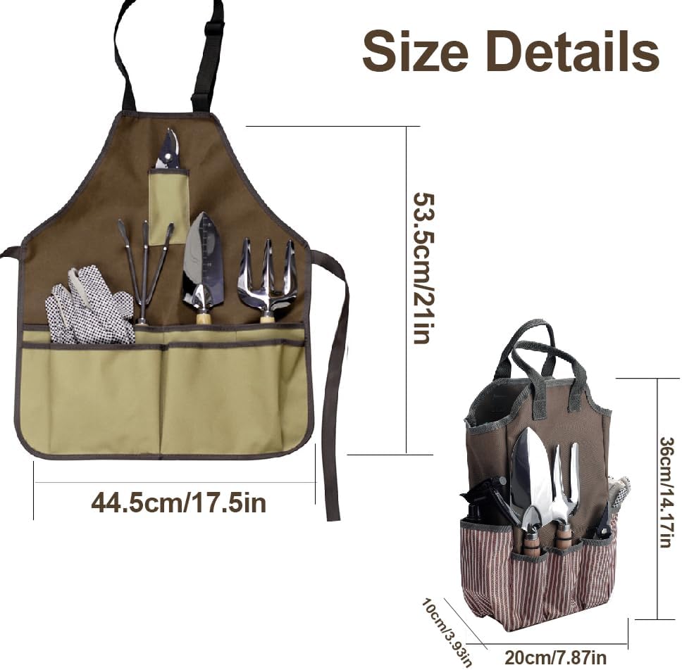 Garden Tool Apron with Storage Pockets - Image 2
