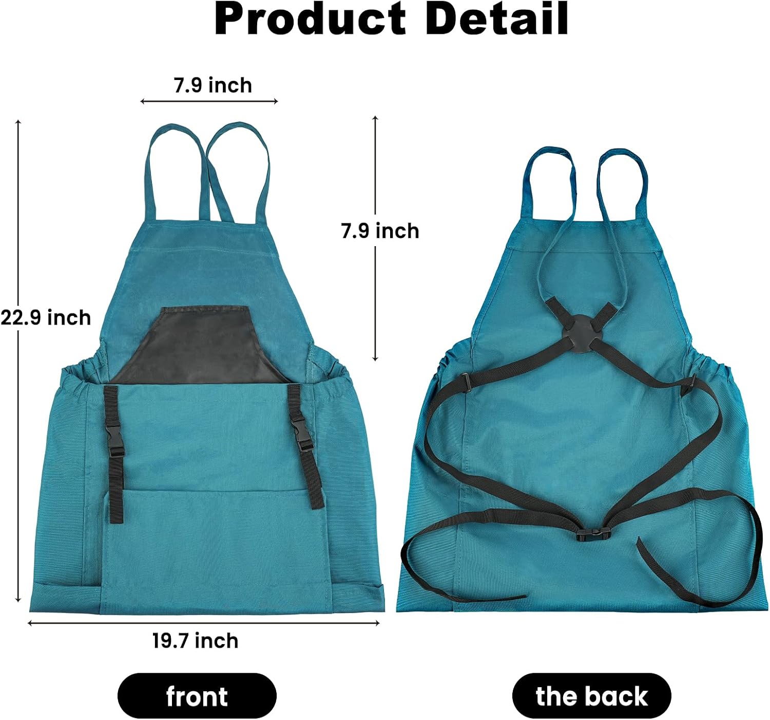 Garden Apron with Quick-Release Harvest Pocket - Image 2