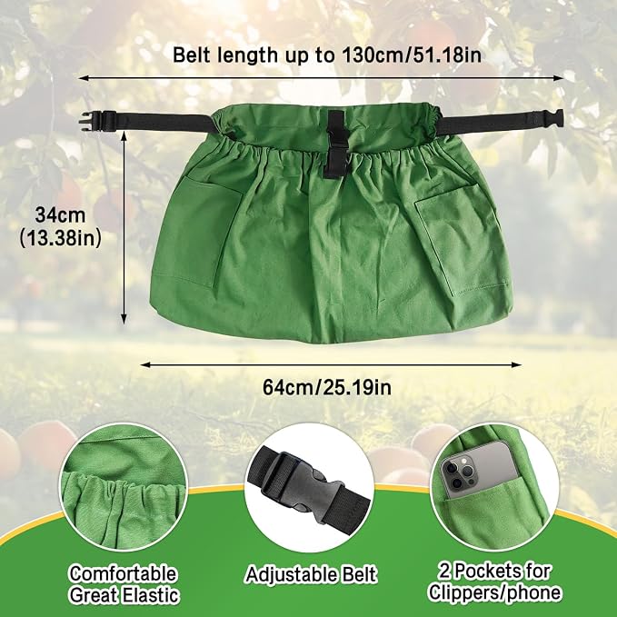 Garden Tool Pouch Apron with Multiple Pockets - Image 2