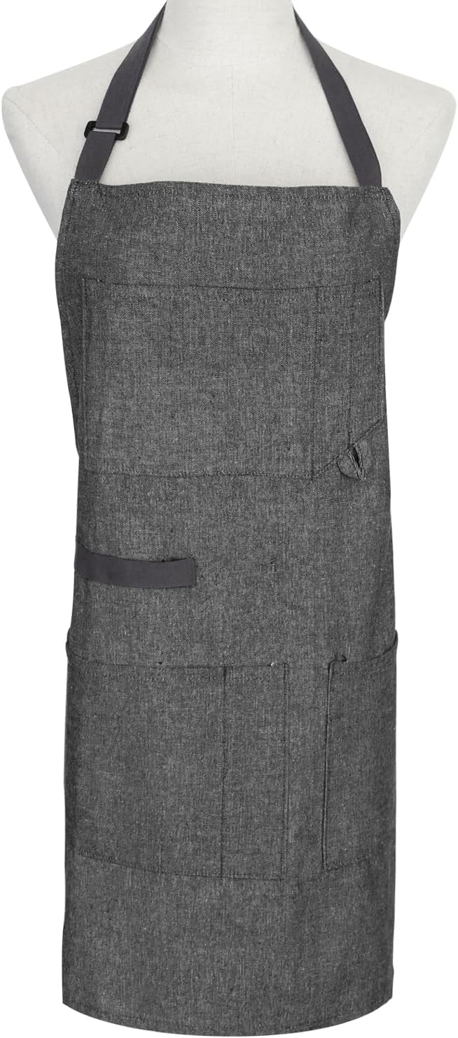 Work Apron with Tool Pockets, Adjustable Utility Apron - Image 2