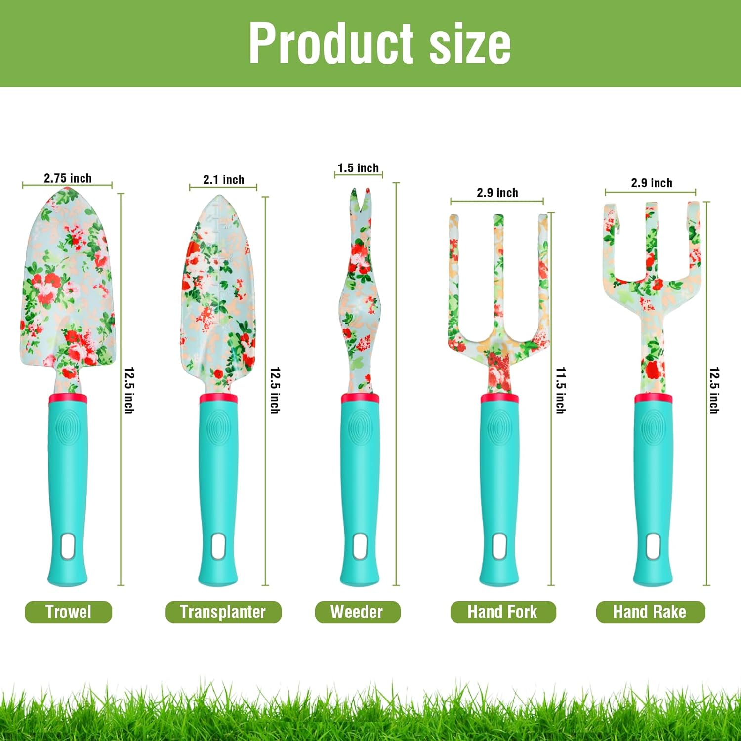 Garden Tool Set with Tote Bag, Apron and Gloves - Image 2