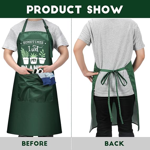 Waterproof Garden Apron Set with Pocket - Image 2